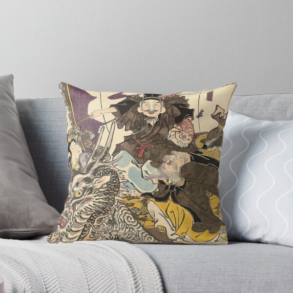 Item preview, Japanese Woodblock Print “The Seven Lucky Gods Riding the Dragon-Drawn Treasure Ship” by Utagawa Kunisada designed and sold by RickE.