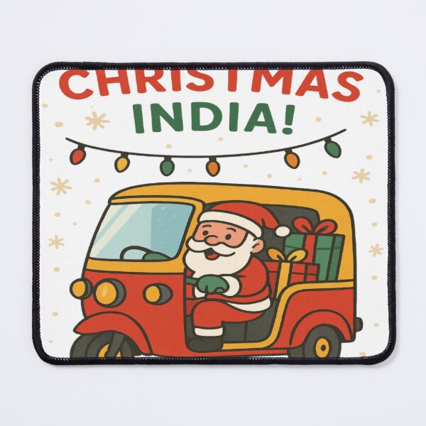 Item preview,  Santa Auto Ride – Indian Christmas Fun designed and sold by Agrawal Fashion .