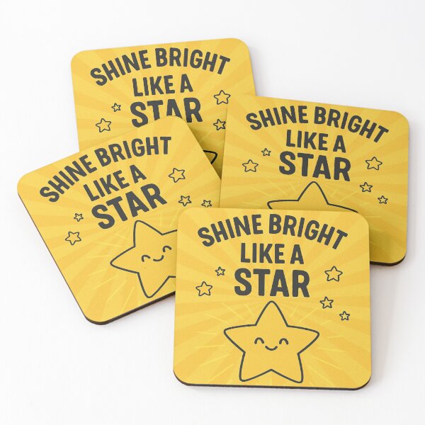 Item preview, Shine Bright Like a Star – Cute Motivational Design for Kids designed and sold by Dogandesighn.