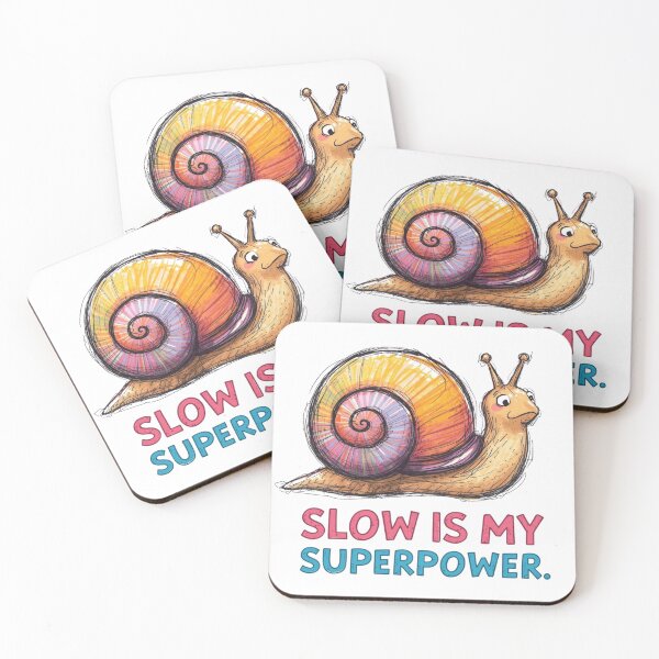 Item preview, Colorful Snail – Slow is My Superpower T-Shirt designed and sold by AndrewYoko.