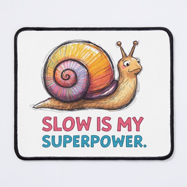 Item preview, Colorful Snail – Slow is My Superpower T-Shirt designed and sold by AndrewYoko.