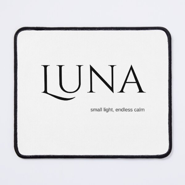 Item preview, Luna – Minimalist Name Art | Small Light, Endless Calm designed and sold by baskamade.
