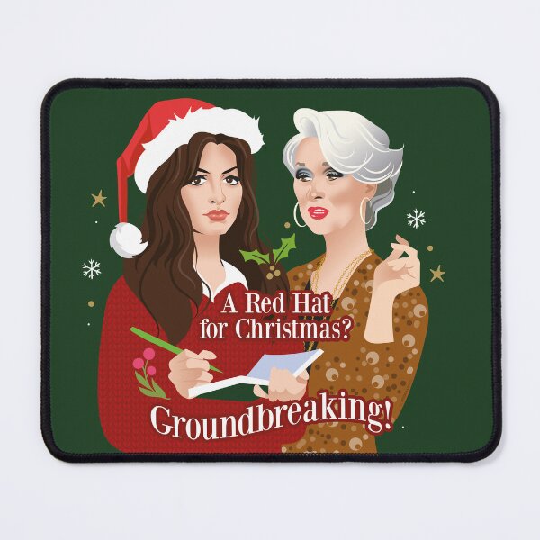 Item preview, A red hat for Christmas? Groundbreaking! designed and sold by AleMogolloArt.