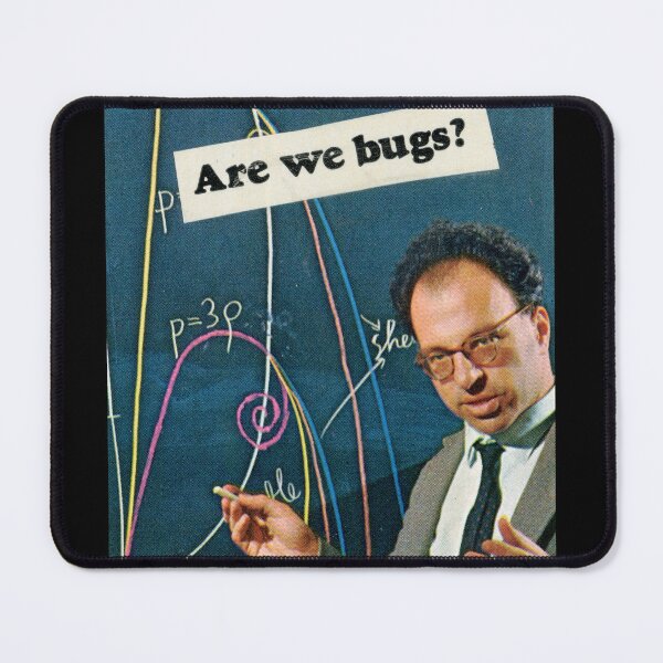 Item preview, Are We Bugs ? - Funny Scientist Collage Weirdcore Retro Vintage Science designed and sold by The Sticker Bureau.