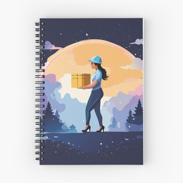 Item preview, Woman Courier at Sunset Forest designed and sold by RitaStudio.