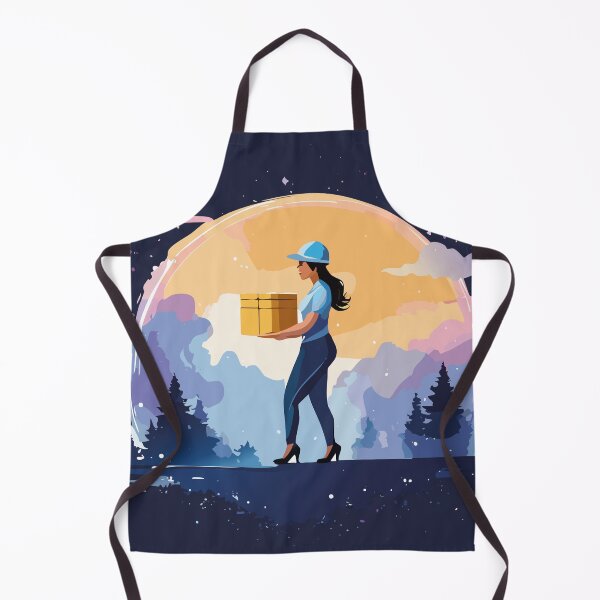 Item preview, Woman Courier at Sunset Forest designed and sold by RitaStudio.