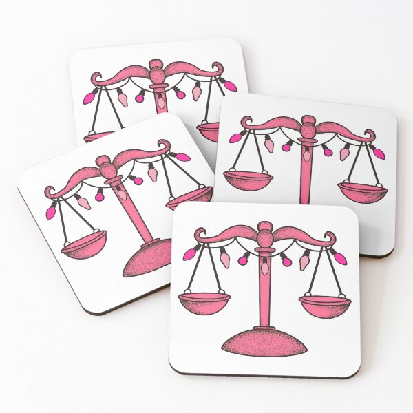 Item preview, Pink Scales of Justice Christmas Lights | Cute Legal Holiday designed and sold by MagicMe-JD.