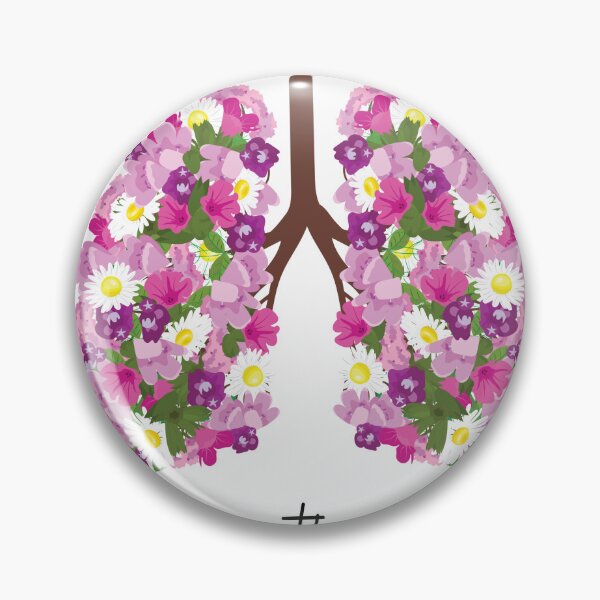 Item preview, Floral Lungs – Slow Down, Breathe, Live Inspirational Design designed and sold by marta-print.