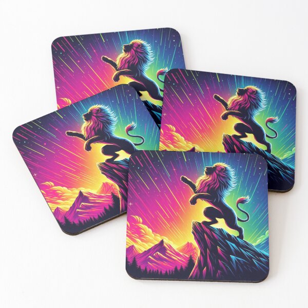 Item preview, lion dancing at sunset designed and sold by Dogandesighn.