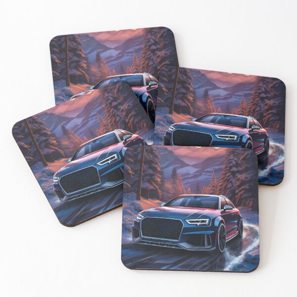 Item preview, Sports Wagon Car Racing Through Snowy Mountain Forest designed and sold by RevUpDesign.