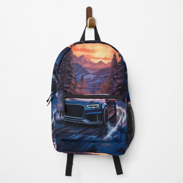 Item preview, Sports Wagon Car Racing Through Snowy Mountain Forest designed and sold by RevUpDesign.