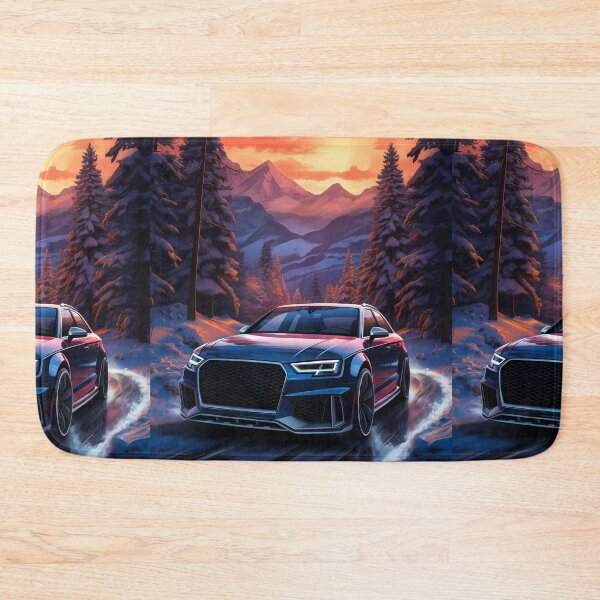 Item preview, Sports Wagon Car Racing Through Snowy Mountain Forest designed and sold by RevUpDesign.