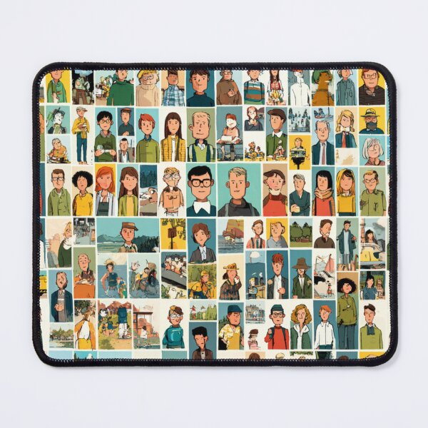 Item preview, People of the World – Illustrated Mosaic Characters designed and sold by casualnature.