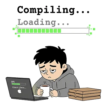 Artwork thumbnail, Coder Collection - Funny Tired Developer Humor by MrAI-Store