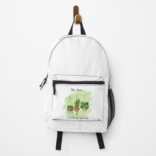 Item preview, Slow Down, Plants Are Growing – Calm Nature & Plant Lover Quote Design designed and sold by marta-print.