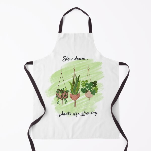 Item preview, Slow Down, Plants Are Growing – Calm Nature & Plant Lover Quote Design designed and sold by marta-print.