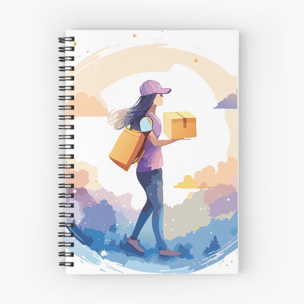 Item preview, Pastel Woman Delivery Scene designed and sold by RitaStudio.
