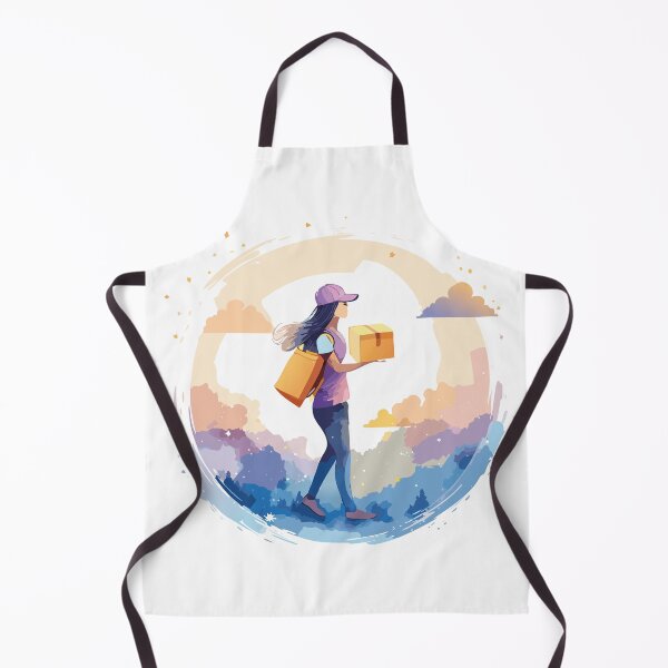 Item preview, Pastel Woman Delivery Scene designed and sold by RitaStudio.