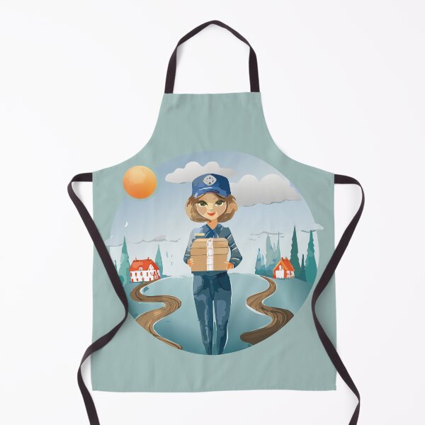 Item preview, Female Courier on Scenic Road designed and sold by RitaStudio.