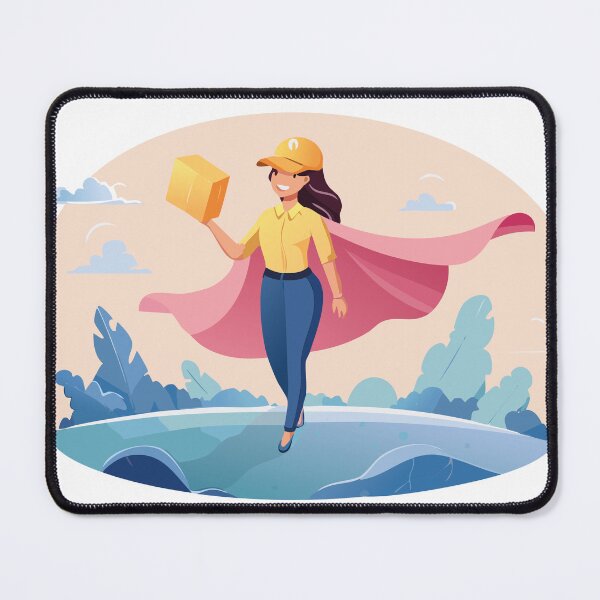 Item preview, Superhero Woman Parcel Carrier designed and sold by RitaStudio.
