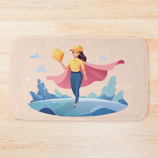Item preview, Superhero Woman Parcel Carrier designed and sold by RitaStudio.