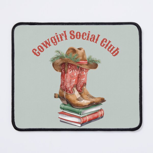Item preview, Love books, All booked for Christmas, Cowgirl Reading Christmas Club, Cowgirl Social Club designed and sold by KolorellaS.
