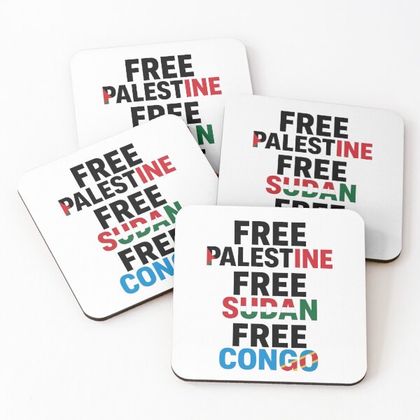 Item preview, FREE PALESTINE, FREE SUDAN, FREE CONGO, fight for justice. designed and sold by HAAR00.