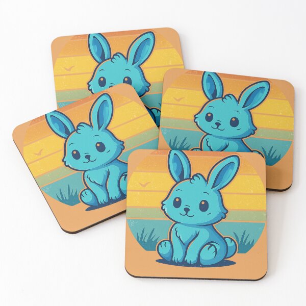 Item preview, Cute Retro Bunny – Vintage Sunset Rabbit Design designed and sold by johnExpress02.