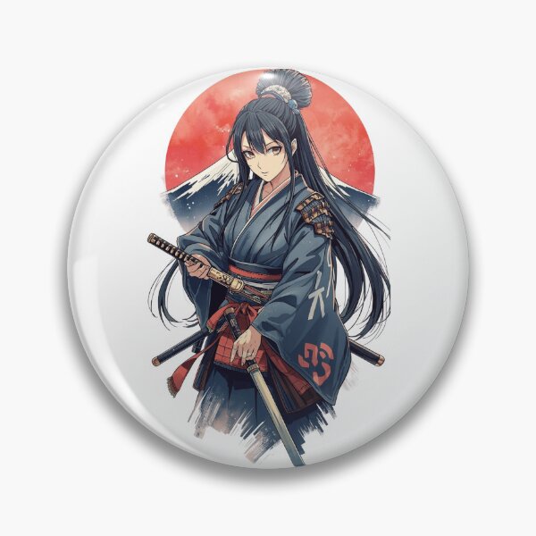Item preview, Samurai Woman – Elegant Japanese Warrior Art designed and sold by TokyoView.