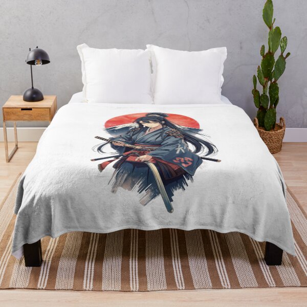 Item preview, Samurai Woman – Elegant Japanese Warrior Art designed and sold by TokyoView.