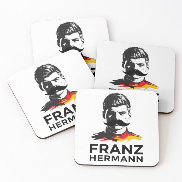 Item preview, Franz Hermann F1 Art - Striking Portrait Design | German Racing Colors designed and sold by Studio F1Grid.