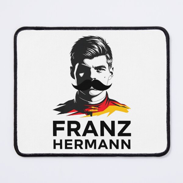 Item preview, Franz Hermann F1 Art - Striking Portrait Design | German Racing Colors designed and sold by Studio F1Grid.