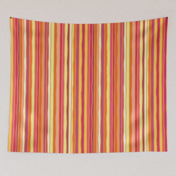 Item preview, Hot Vacation Stripes | Hot Tropics| Vibrant Multi-Colour designed and sold by Annette Chabidon Studio.