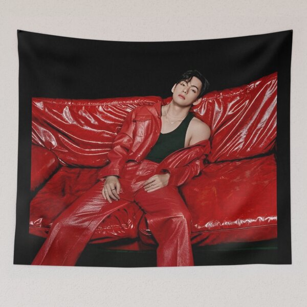 Item preview, Taehyung lying on sofa TAE TAE CGV BTS designed and sold by loveiscosmic.