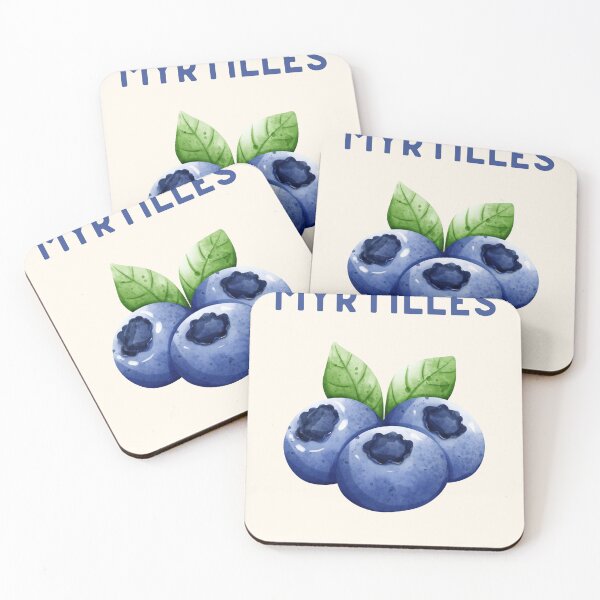 Item preview, Myrtilles / Blueberries Poster - Marché Parisien designed and sold by Aesthetically yours.