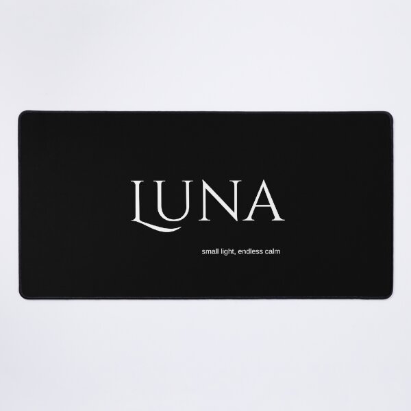 Item preview, Luna – Black Minimalist Name Art | Small Light, Endless Calm designed and sold by baskamade.