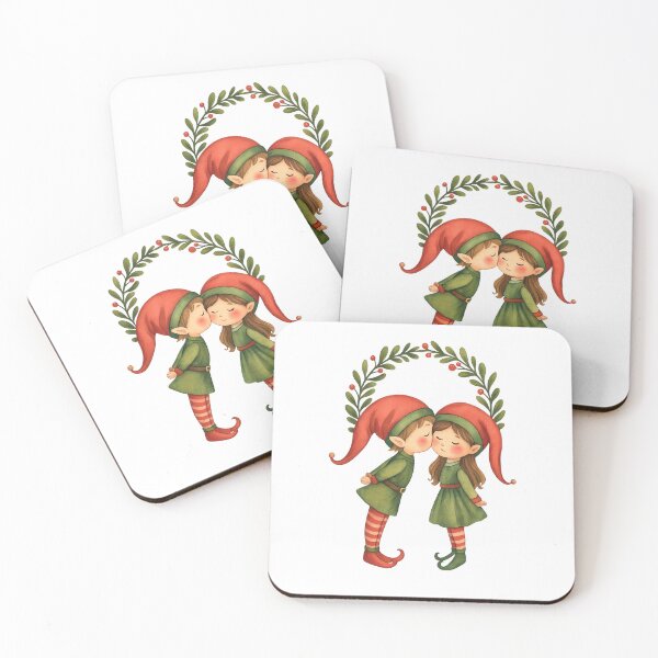 Item preview, Elves under mistletoe designed and sold by CrisC00l.