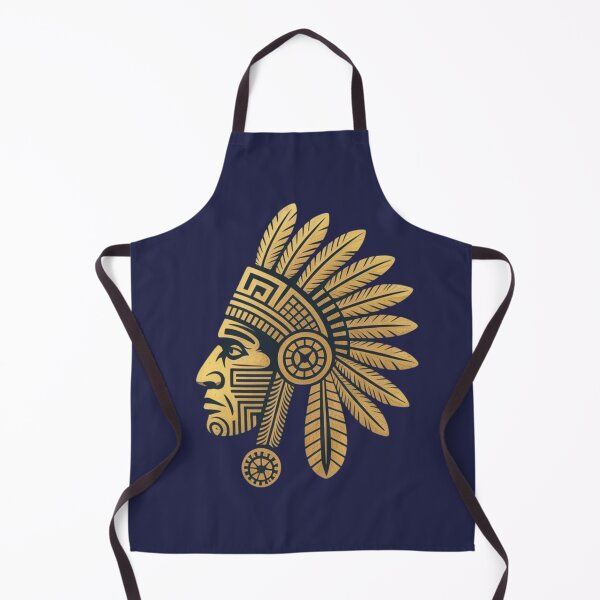 Item preview, A golden Aztec tribal chief designed and sold by 123ks.
