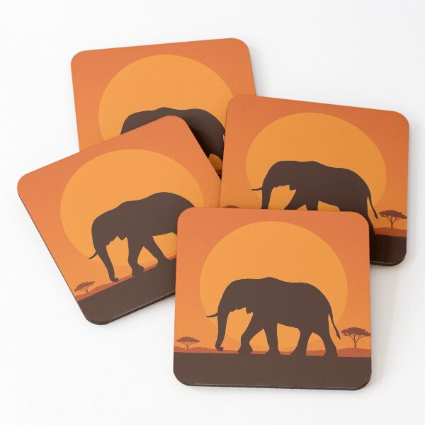 Item preview, Elephant Wisdom Silhouette Bold Sunset Identity designed and sold by SavannaStrikes.