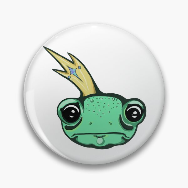 Item preview, Cute Green Frog With Crown Cartoon Illustration  designed and sold by Addy Lu Art.