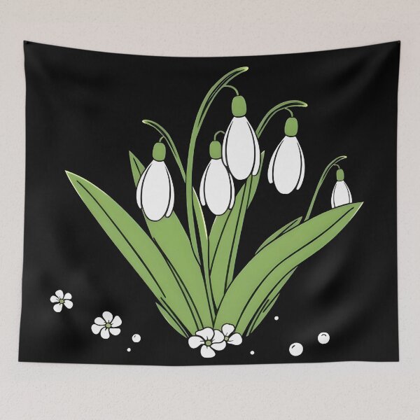 Item preview, Snow Drop Flower  designed and sold by GraphicsClub.