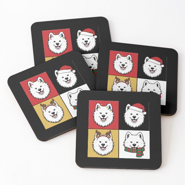 Item preview, Pop Art Christmas Samoyed – Colorful Holiday Dog Lover designed and sold by The Real Life Symphony.