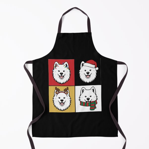 Item preview, Pop Art Christmas Samoyed – Colorful Holiday Dog Lover designed and sold by The Real Life Symphony.