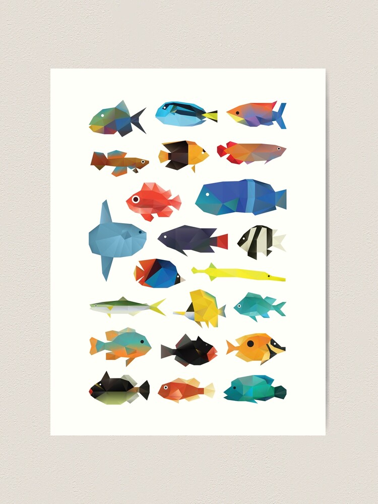 Tropical Fish chart | Art Print