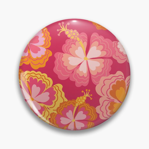 Item preview, Hot Tropical Hibiscus Floral | Hot Tropics| Vibrant Colour designed and sold by Annette Chabidon Studio.