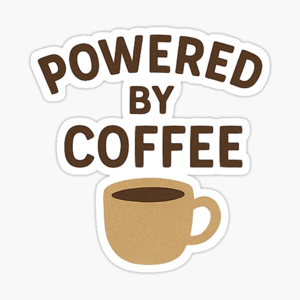 Item preview, Powered by Coffee designed and sold by MagikLamp.