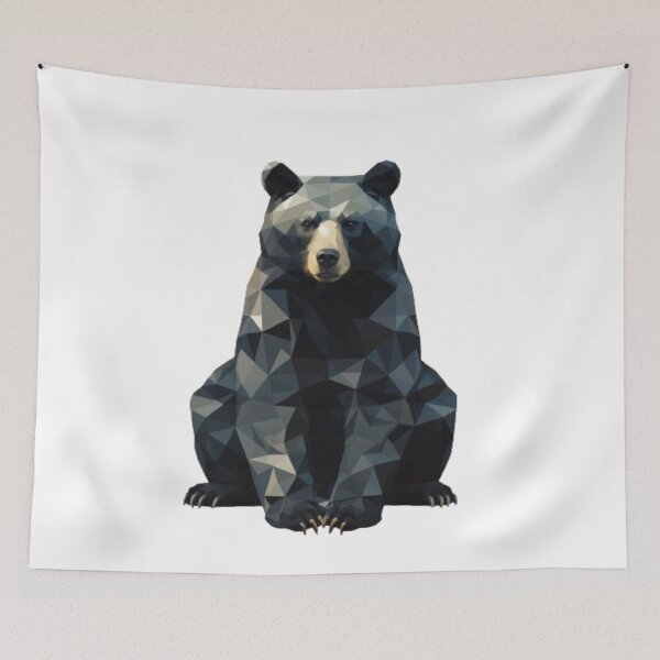 Item preview, Geometric Bear – Low Poly Animal Art Design designed and sold by AvanasShop.