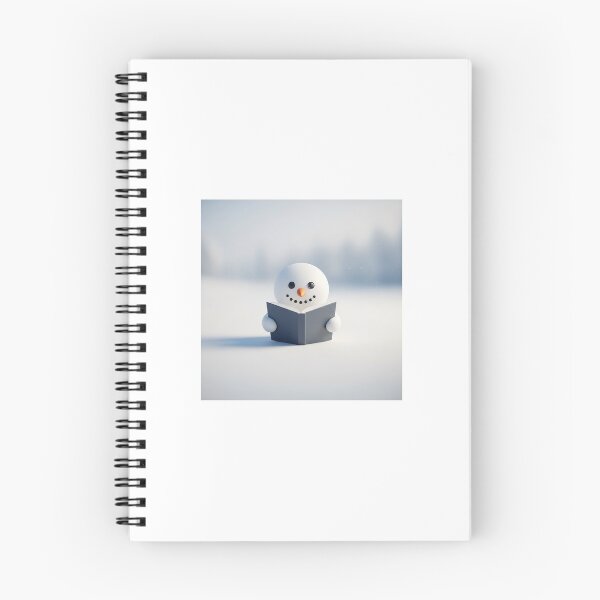 Item preview, Snowman reading a book-cozy winter illustration  designed and sold by mayatA-rt.