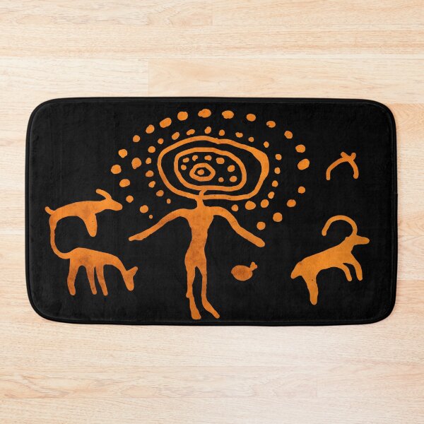 Item preview,  San Rock Art – Ancient Bushman Figure and Animals, South Africa designed and sold by SilentRocks.