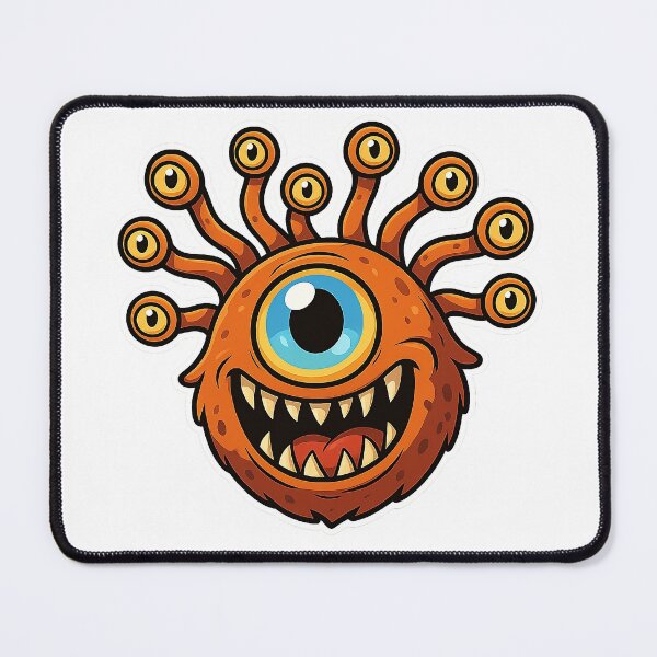 Item preview, Cute Cartoon Beholder – Funny DnD Monster  designed and sold by Dog Vibes.